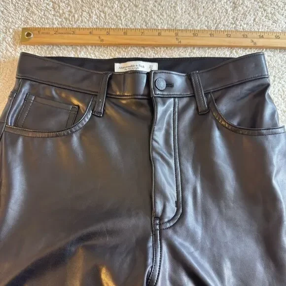 Abercrombie &‎ Fitch Pants Womens Sz 27 the 90s straight high rise Curve love - Picture 8 of 11